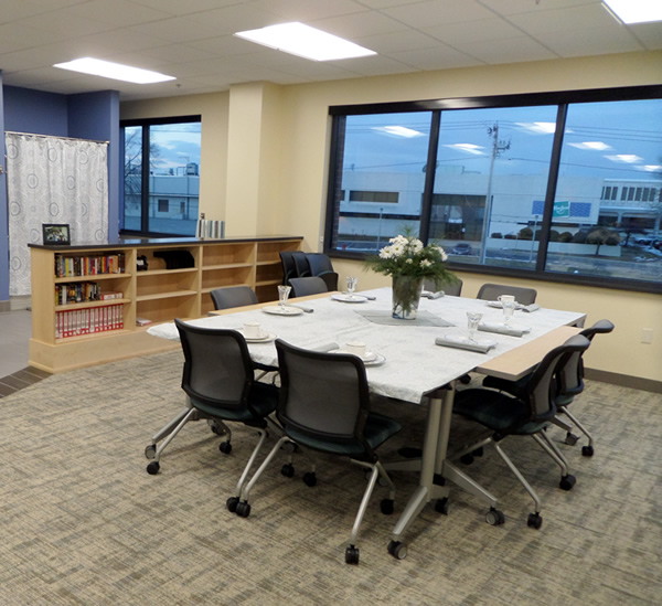Renovated office interior fit-out by Crocker Building Company